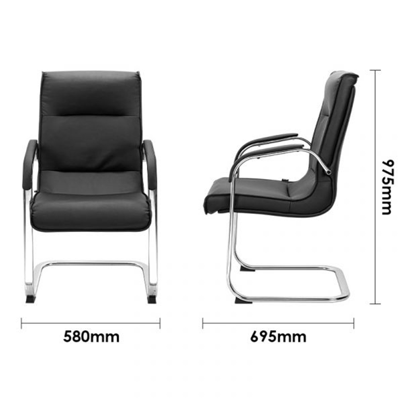 Посетителски стол Deli Bari черен